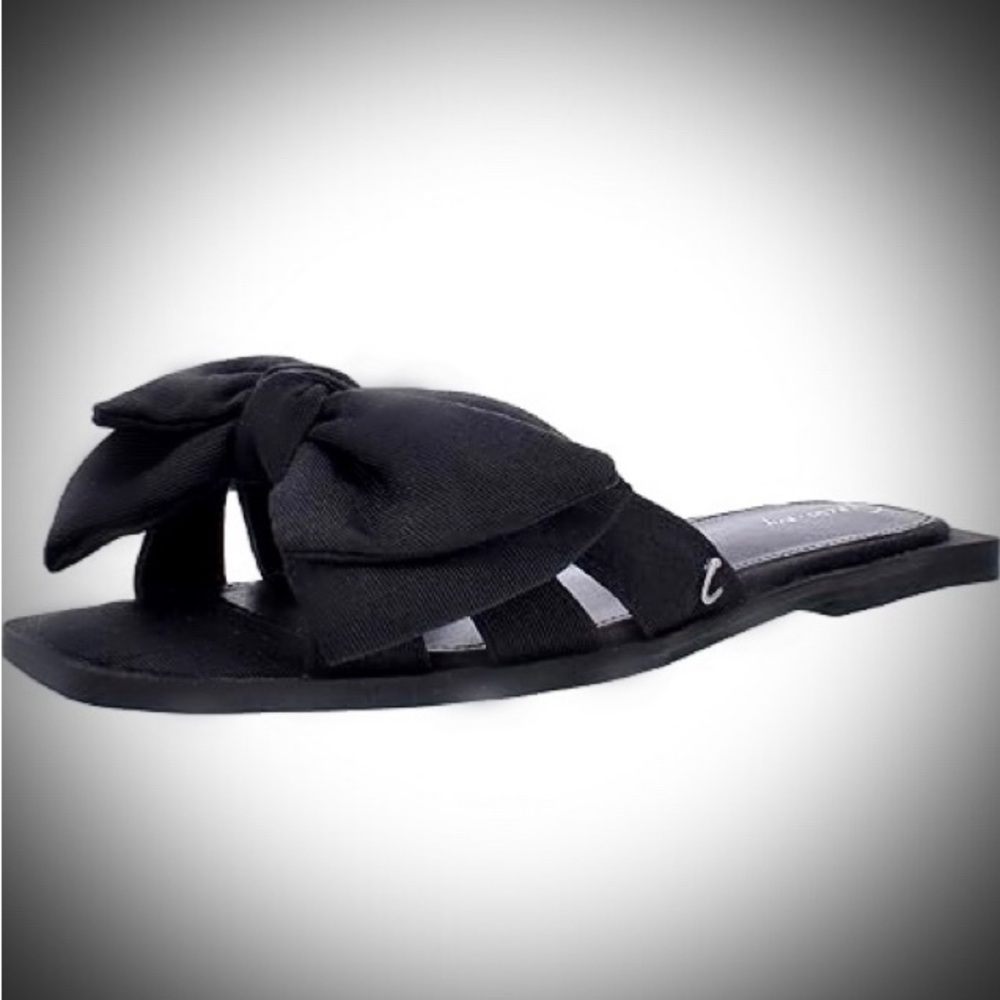 Circus by Sam Edelman Black Bow Sandals - Size 9